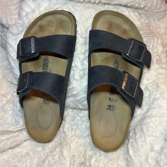 BIRKENSTOCK Arizona Blue Sandals - Picture 5 of 12